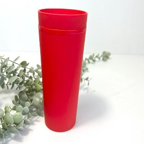 Skinny Tumbler 16oz - Red