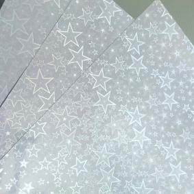 Euro Laminate Pack - Holographic Stars x10 sheets