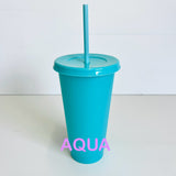 Reusable Cold Cup / Tumbler / Stadium Cup - 24oz various colours