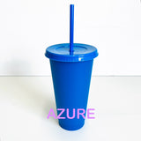 Reusable Cold Cup / Tumbler / Stadium Cup - 24oz various colours