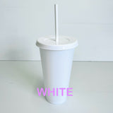 Reusable Cold Cup / Tumbler / Stadium Cup - 24oz various colours