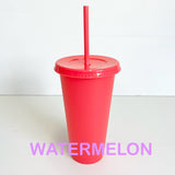 Reusable Cold Cup / Tumbler / Stadium Cup - 24oz various colours