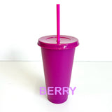 Reusable Cold Cup / Tumbler / Stadium Cup - 24oz various colours