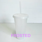 Reusable Cold Cup / Tumbler / Stadium Cup - 24oz various colours