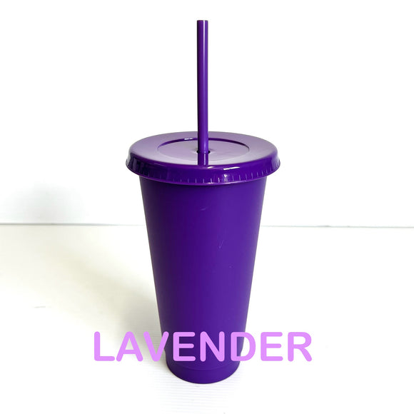 Reusable Cold Cup / Tumbler / Stadium Cup - 24oz various colours