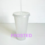 Glitter Reusable Cold Cup / Tumbler / Stadium Cup - 24oz various glitter colours