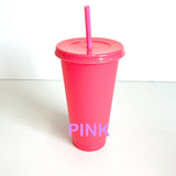 Glitter Reusable Cold Cup / Tumbler / Stadium Cup - 24oz various glitter colours