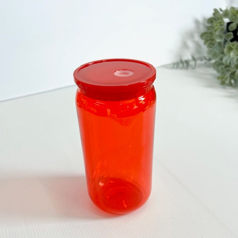 16oz Acrylic Libbey Cup - Transparent Red