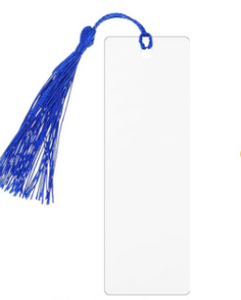 Aluminium Bookmark with tassel - Suitable for sublimation (various colours)