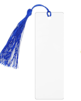 Aluminium Bookmark with tassel - Suitable for sublimation (various colours)