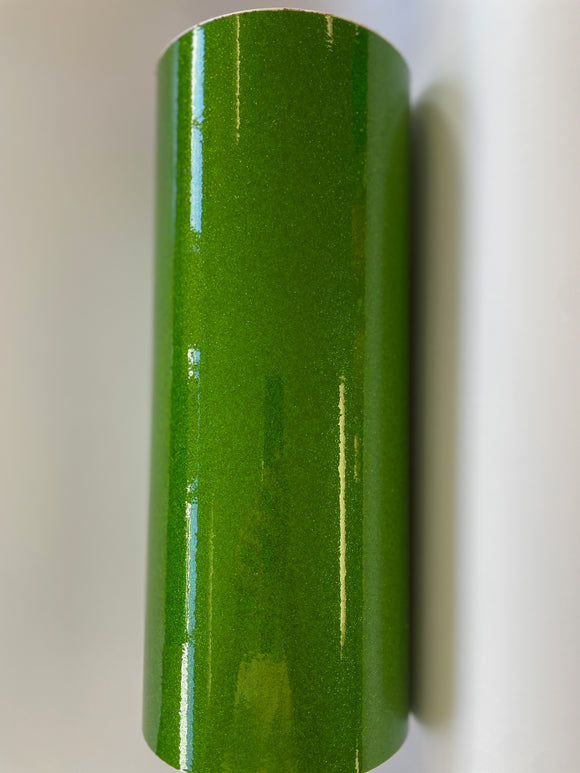 StyleTech Transparent Glitter - Apple Green 30cm x 1m Roll