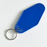 Retro Motel Keyring / Key Chain - various colours