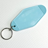 Retro Motel Keyring / Key Chain - various colours