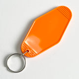 Retro Motel Keyring / Key Chain - various colours