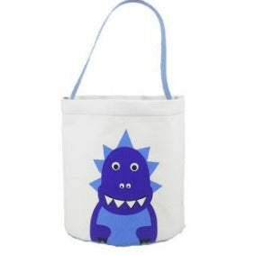 Easter Bag / Toy Basket Dinosaur - Blue