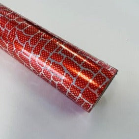 Transfer Foil - Red Cobblestones 7.62m Roll