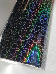 Euro Holographic - Stone Black 30cm x 1m